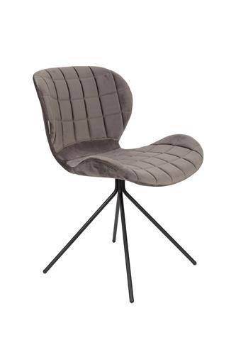Stoel Omg Velvet Grijs