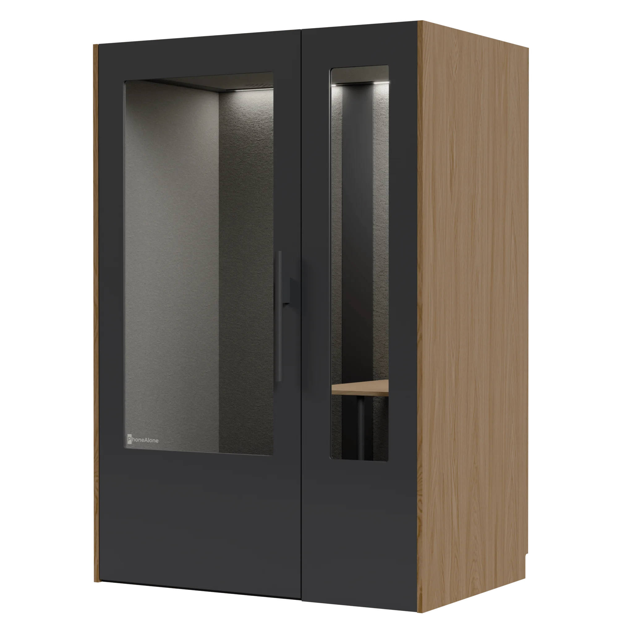 PhoneAlone Work - Grey / Light Oak
