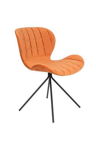 Stoel Omg Velvet Oranje