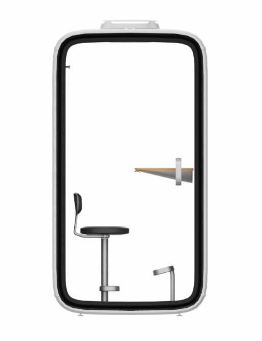 Framery One Premium - Wit / Puur Grijs