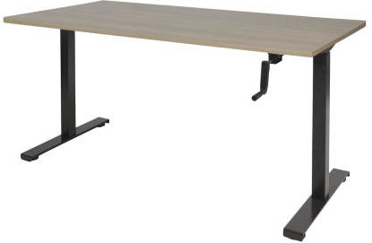 Bureau Odense - Robson Eiken / Zwart / 160 cm