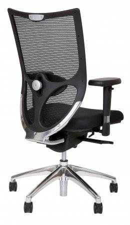 NPR 1813 bureaustoel Tibi zwart mesh