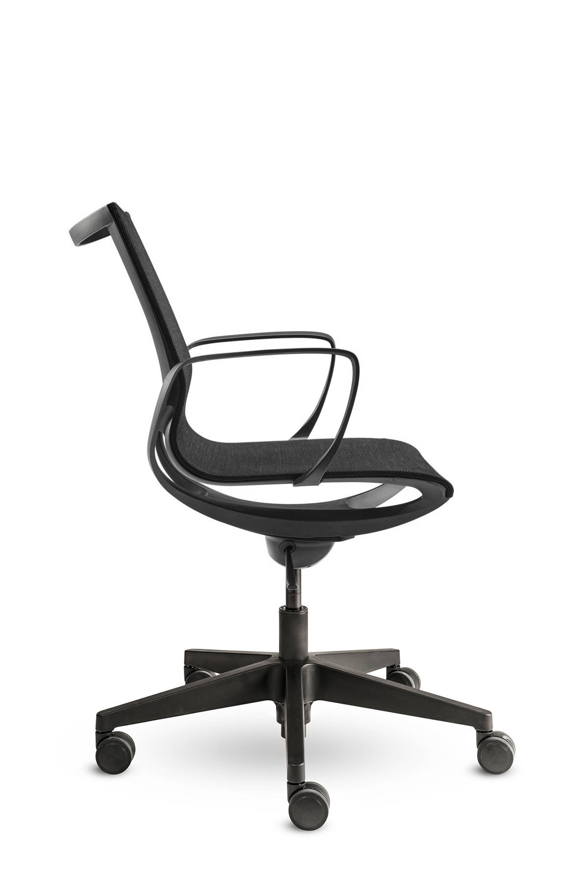 Zwarte bureaustoel mesh Muxa