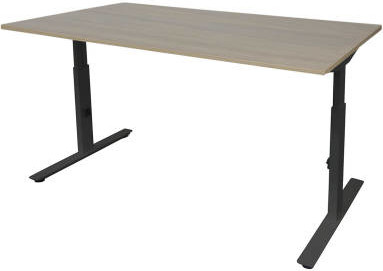 Bureau Boden - Robson Eiken / Zwart / 160 cm
