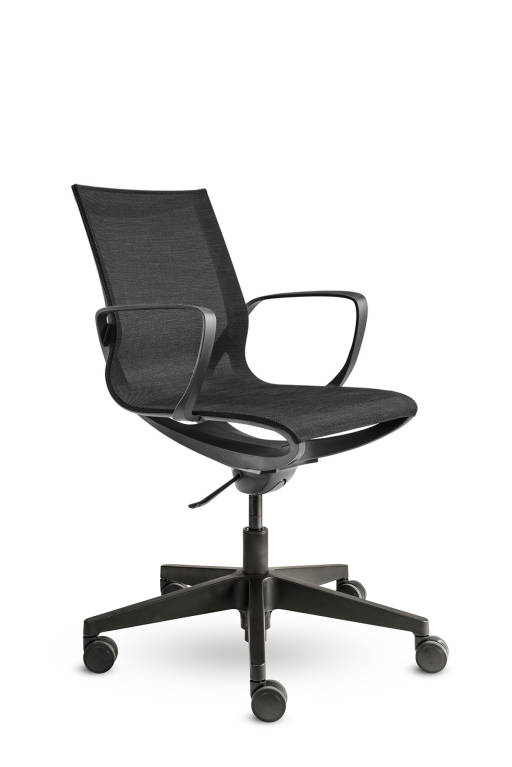Zwarte bureaustoel mesh Muxa