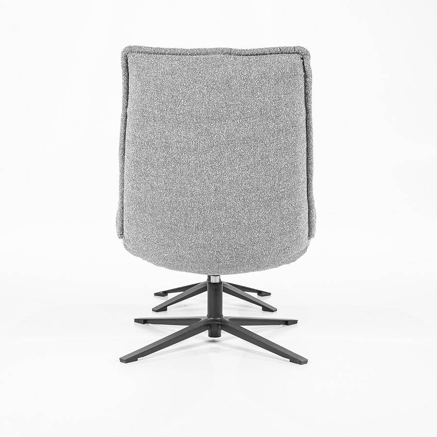 Fauteuil Longre met Voetenbank Lichtgrijs Baquer 