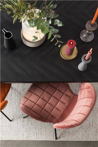 Stoel Omg Velvet Oud roze 