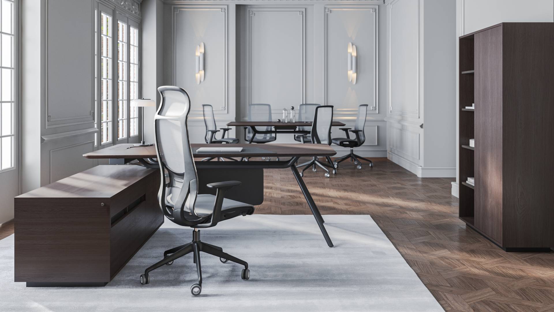 Directiebureau Arqus - Wit / Eik / Rechts  