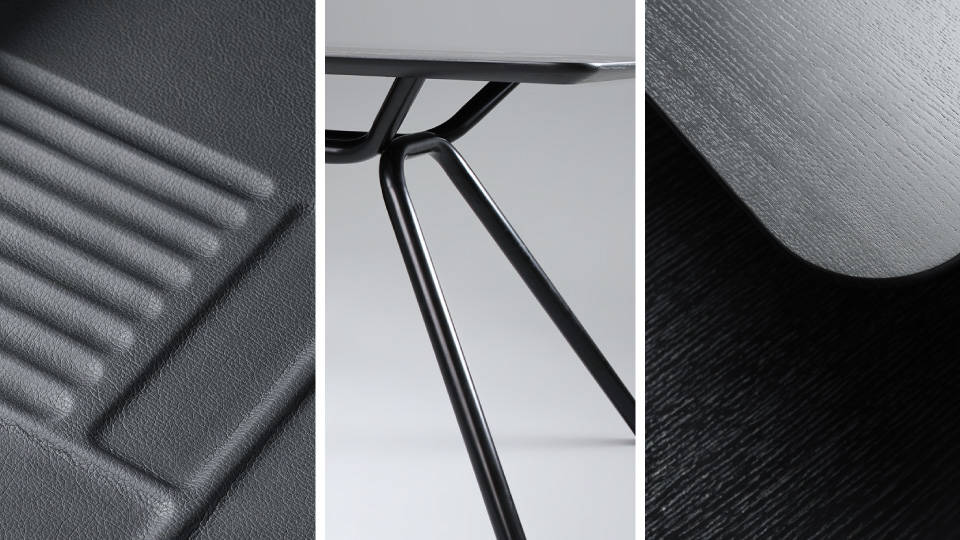 Directiebureau Arqus - Zwart / Walnoot / Links  