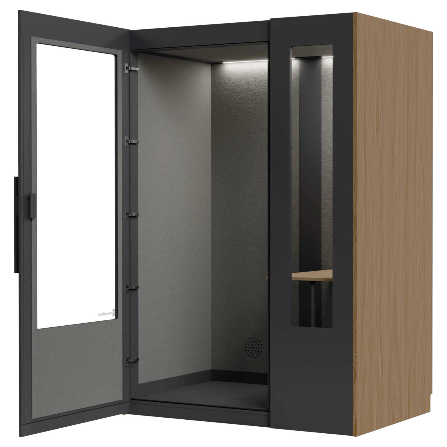 PhoneAlone Work - Grey / Light Oak