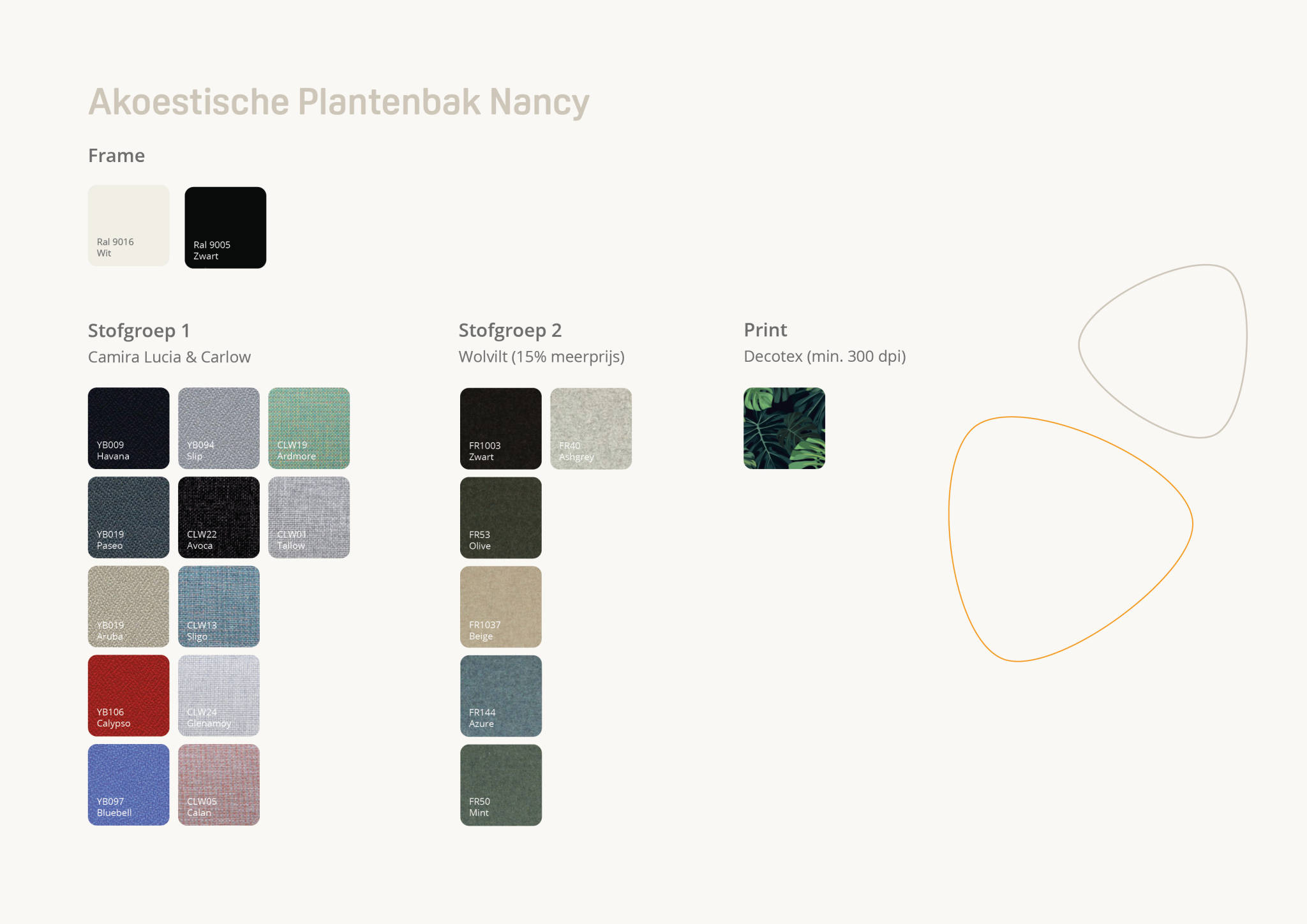 Acoustic Plant Container Nancy - 36,5 cm x 181 cm
